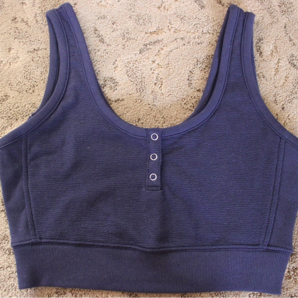 Aerie navy blue cropped tank